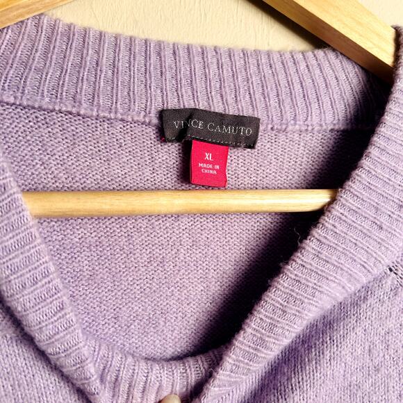 Vince Camuto Women´s Marshmello Cottage Pastel Lilac Mock Neck sweater size XL - Picture 6 of 10